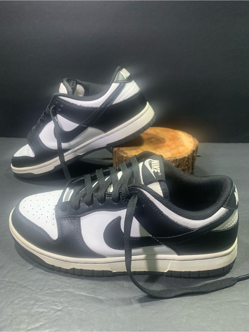 Nike Dunks Low Women’s White Black Sneakers Shoe Size -8